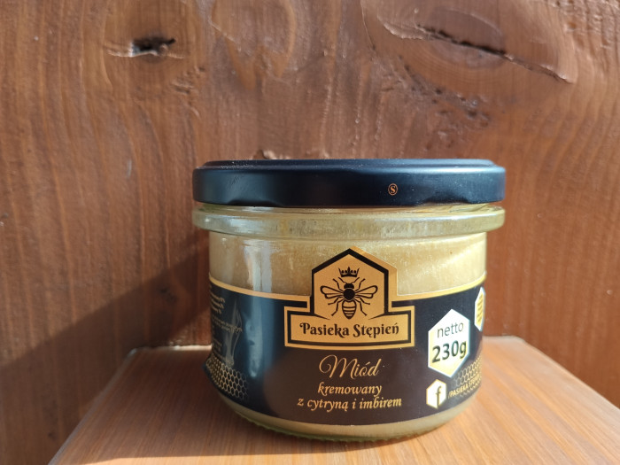 Miód kremowany z cytryną i imbirem