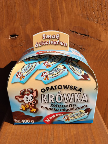 Krówka Opatowska mleczna o smaku migdałowym