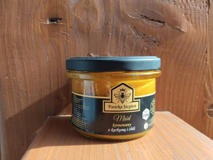 Miód kremowany z kurkumą i chili