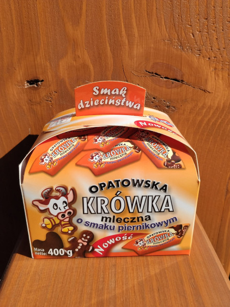 Krówka Opatowska mleczna o smaku piernikowym
