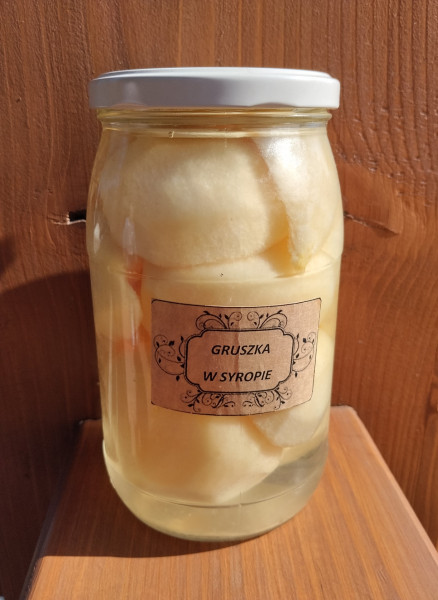 Gruszka ''KLAPSA''  w syropie od p. Kot