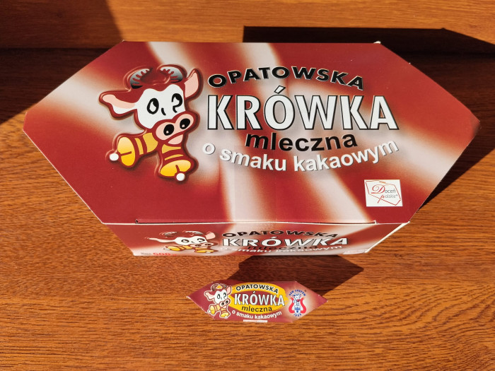 Krówka Opatowska mleczna o smaku kakaowym opakowie 500g