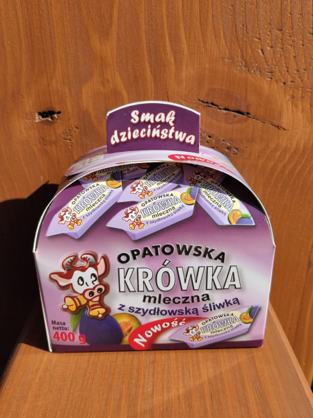 Krówka Opatowska mleczna z szydłowską śliwką