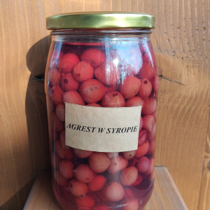 Agrest czerwony w syropie