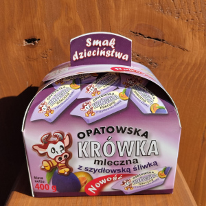 Krówka Opatowska mleczna z szydłowską śliwką